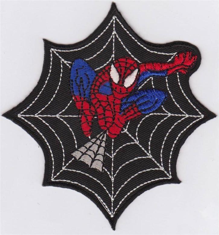 Spiderman stoffen opstrijk patch embleem #2, Verzamelen, Kleding en Patronen, Nieuw, Shirt, Ophalen of Verzenden