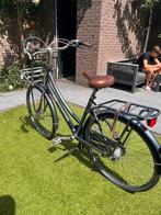 Donkerblauwe Omafiets met Dragers, Fietsen en Brommers, Fietsen | Dames | Damesfietsen, Ophalen, Sparta, Versnellingen, 53 tot 56 cm