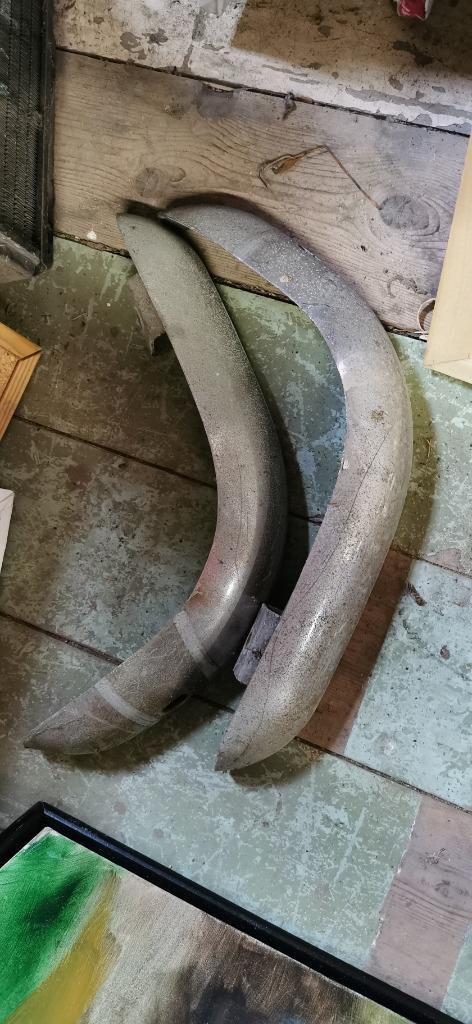 2 achterbumpers Triumph Spitfire MK1 Mk2 Mk3, Auto-onderdelen, Carrosserie en Plaatwerk, Spatbord, Triumph, Voor, Ophalen