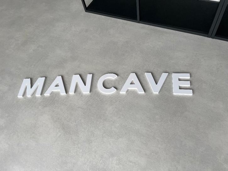 Mancave letters, losse letters voor aan de muur, 100x14cm, Verzamelen, Merken en Reclamevoorwerpen, Nieuw, Reclamebord, Ophalen of Verzenden