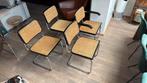 Marcel breuer vintage design stoelen 4 stuks zwart, Ophalen, Zo goed als nieuw, Zwart, Twee