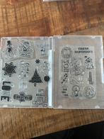 Stempel kerst dubbel hoeveelheid, Hobby en Vrije tijd, Stempelen, Ophalen of Verzenden, Zo goed als nieuw, Clearstamp