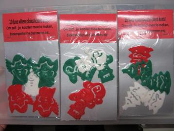 Zp01 VILTEN STICKERS HOBBY KAARTEN MAKEN KERSTVERSIERING beschikbaar voor biedingen