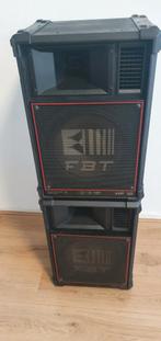 Fbt HF 12 speakers, Gebruikt, 120 watt of meer, Front, Rear of Stereo speakers, Ophalen