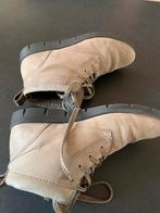 Ecco leren dames boots maat 39, Ophalen of Verzenden, Zo goed als nieuw, Beige, Lage of Enkellaarzen