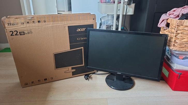 Acer K222HQL 21,5" Full HD Monitor, Computers en Software, Monitoren, Zo goed als nieuw, 60 Hz of minder, LED, Full HD, Ophalen