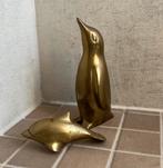 Messing dolfijn en pinguin, Antiek en Kunst, Ophalen of Verzenden