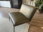 Fauteuil / woonkamer stoel - Goossens groen leder, Ophalen, Zo goed als nieuw, Overige kleuren, Eén