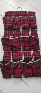 Vintage schoenenzak opbergzak geruit rood, Ophalen of Verzenden, Zo goed als nieuw