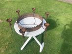 Kroonluchter cortenstaal, Ophalen, Gebruikt, Minder dan 30 cm, Rond