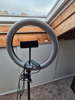 Olaf ringlamp met verstelbaar statief, Ophalen, Zo goed als nieuw, Lamp of Flitsset