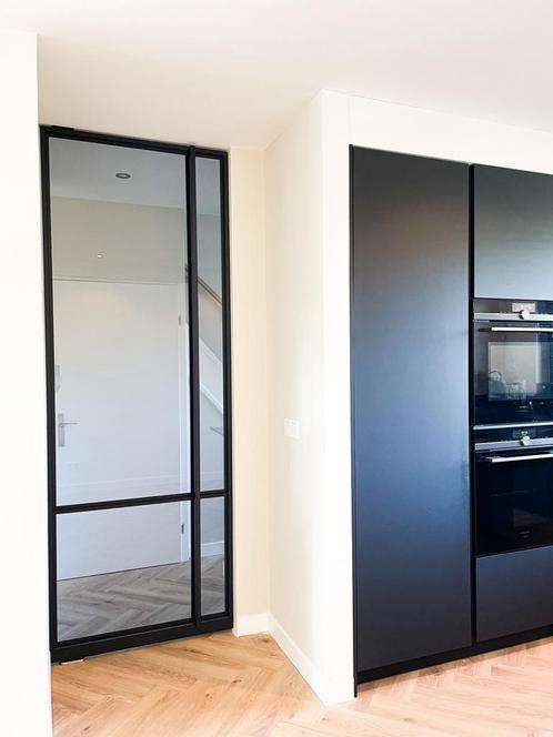 Stalen taats deur, Doe-het-zelf en Verbouw, Deuren en Horren, Nieuw, Binnendeur, 215 cm of meer, 80 tot 100 cm, Glas, Ophalen