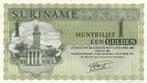 Suriname - 1 gulden 1 OKT 1986 UNC serie 0087324336 -P116.i, Postzegels en Munten, Bankbiljetten | Amerika, Verzenden, Zuid-Amerika