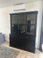 Zwarte buffetkast, Huis en Inrichting, Kasten | Buffetkasten, 200 cm of meer, 150 tot 200 cm, Ophalen of Verzenden, Zo goed als nieuw