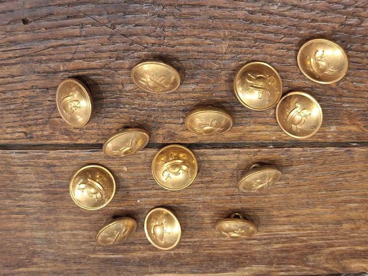 oude brandweerknopen, jaren 50-60, Antiek en Kunst, Curiosa en Brocante, Ophalen of Verzenden