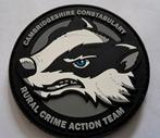 Patch Rural Crime team, politie Cambridgeshire, Ophalen of Verzenden, Nederland, Embleem of Badge