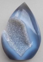 Mooie grote druzy Agaat geode met kristal, Ophalen of Verzenden, Nieuw