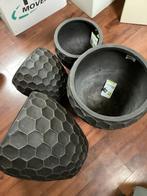 4 luxe honingpatroon tuinpotten NIEUW, Ophalen, Nieuw