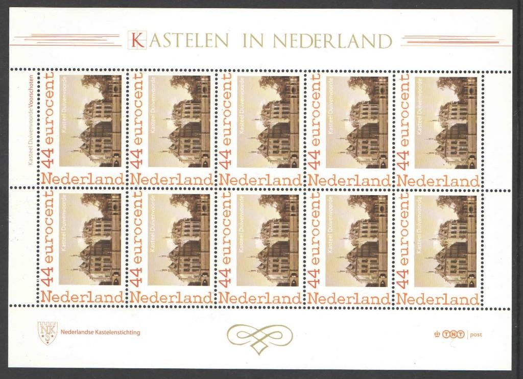 Kastelen in Nederland: Kasteel Duivenvoorde, Voorschoten, Postzegels en Munten, Postzegels | Nederland, Postfris, Na 1940, Ophalen of Verzenden