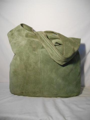 BOHO CHIC Leuke  echt suède leren tas/ schoudertas/ shopper beschikbaar voor biedingen