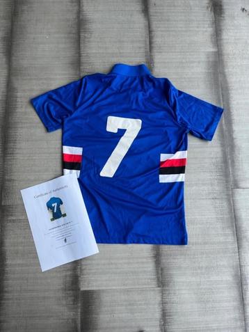 Matchworn shirt Sampdoria jeugd N'7 2020/2021 beschikbaar voor biedingen