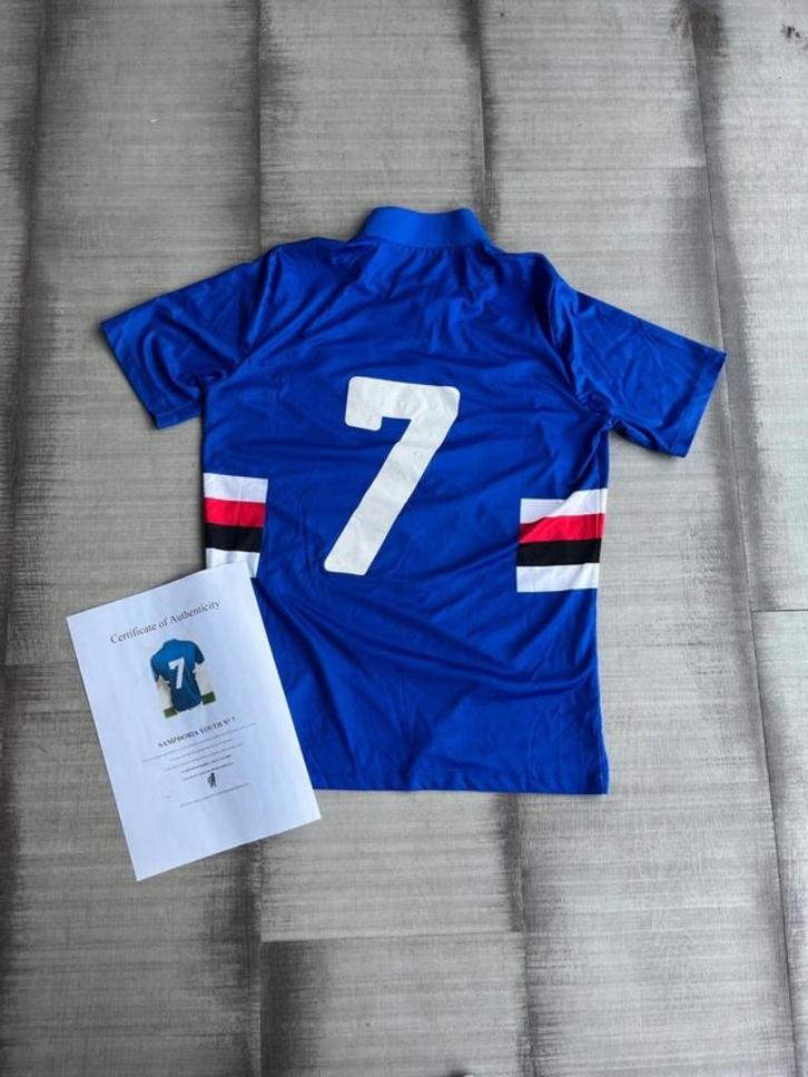 Matchworn shirt Sampdoria jeugd N'7 2020/2021, Verzamelen, Sportartikelen en Voetbal, Zo goed als nieuw, Shirt, Buitenlandse clubs