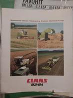 CLAAS folders brochures  1980-1984, Ophalen of Verzenden, Zo goed als nieuw