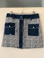 Prachtige Liu Jo Tweed & Denim Minirok – Maat S/M, Kleding | Dames, Rokken, Blauw, Ophalen of Verzenden, Maat 36 (S), Gedragen