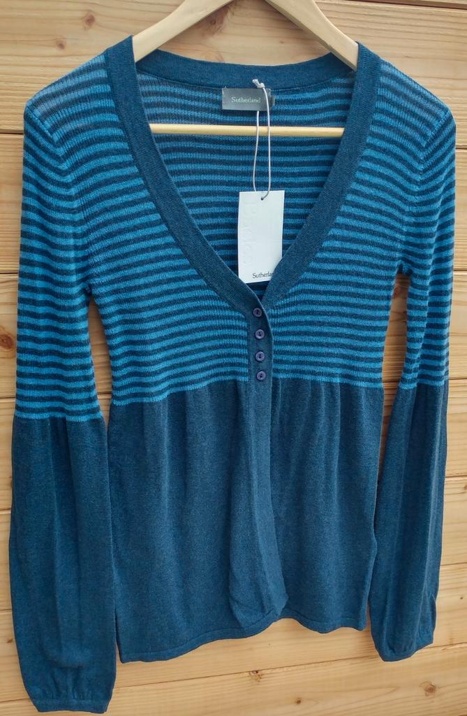 Sutherland vest mt. M, Kleding | Dames, Truien en Vesten, Nieuw, Maat 38/40 (M), Blauw, Verzenden