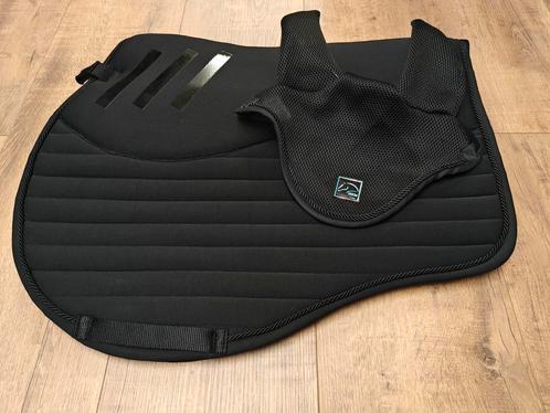 Zwart sjabrak met verdikte rug en antislip Full veelIjdig, Dieren en Toebehoren, Paarden en Pony's | Dekens en Dekjes, Nieuw, Dekje
