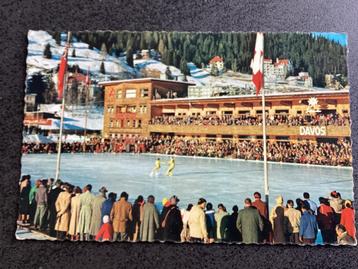 Davos.  Schaatsen . Zwitserland.  beschikbaar voor biedingen