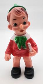 Vintage Pinokkio rubber piep figuur Walt Disney ca. 24cm, Ophalen of Verzenden, Peter Pan of Pinokkio, Zo goed als nieuw, Beeldje of Figuurtje