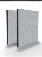 HPL Platen 2 stuks nieuw rvs look kleur 9006, Doe-het-zelf en Verbouw, Platen en Panelen, Ophalen, Nieuw, HPL, Minder dan 20 mm