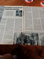 Artikel van Gulick koopt kastelen voor een gulden 1960, Verzamelen, Ophalen of Verzenden, 1940 tot 1960, Knipsel(s)
