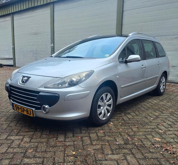 Peugeot 307 2.0 16V SW 2006 Grijs Airco APK 20-11-26!!, Auto's, Peugeot, Bedrijf, Benzine, D, Stationwagon, Handgeschakeld, Origineel Nederlands