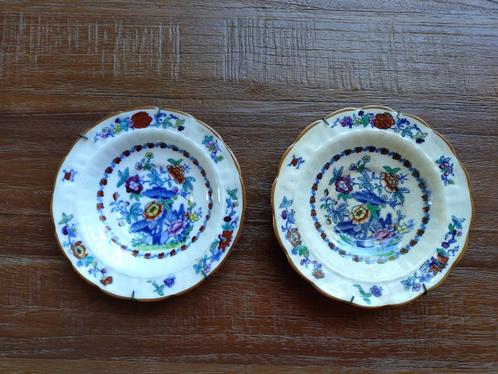 Set van 2 wandbordjes van Booth The Pompadour, Antiek en Kunst, Antiek | Wandborden en Tegels, Ophalen of Verzenden