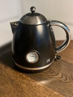 Team Kalorik Retro Waterkoker - Zwart, 1 tot 2 liter, Ophalen of Verzenden, Zo goed als nieuw, Draadloos