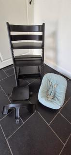 Stokke Tripp Trapp Nieuw Model Complete Set Zwart, Kinderen en Baby's, Kinderstoelen, Ophalen, Gebruikt, Meegroeistoel