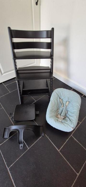 Stokke Tripp Trapp Nieuw Model Complete Set Zwart beschikbaar voor biedingen