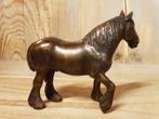 bronzen beeld / TREKPAARD / BELG / 11 cm hoog, Ophalen of Verzenden, Nieuw, Paard, Beeldje of Figuurtje