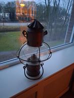 Oude Koperen Olielamp met 220V Lichtbollen, Ophalen of Verzenden