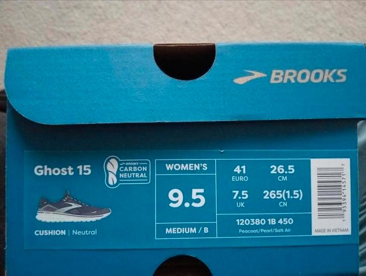 TEAB: Brooks Ghost 15 Dames Sportschoenen Maat 41, Kleding | Dames, Schoenen, Gedragen, Sportschoenen, Blauw, Ophalen of Verzenden