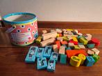 Blokkenton bouwblokken hout Jip en Janneke, Kinderen en Baby's, Speelgoed | Houten speelgoed, Ophalen of Verzenden, Gebruikt, Overige typen