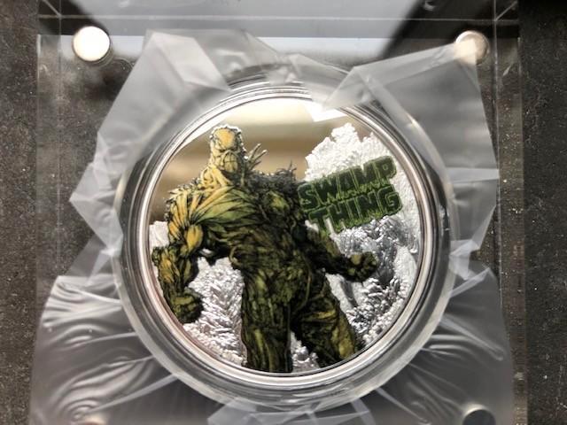 2021 Niue - Swamp Thing - 1 oz proof color silver, box, coa, Postzegels en Munten, Edelmetalen en Baren, Zilver, Ophalen of Verzenden