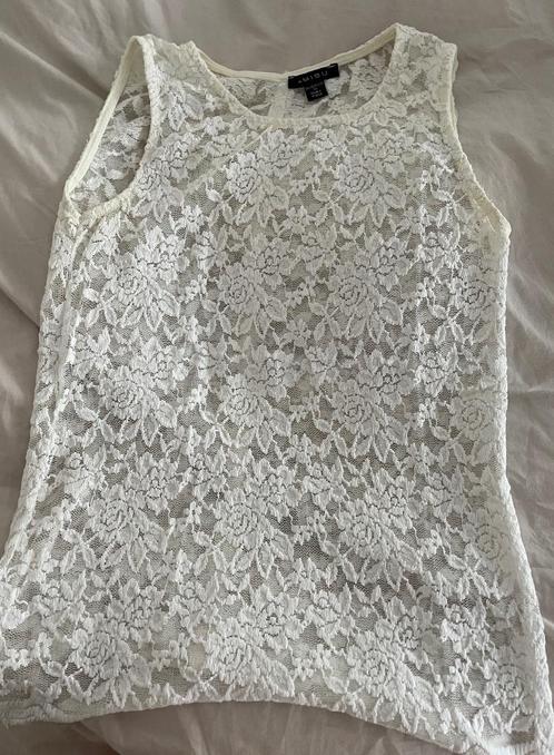 Amisu kanten top nieuw maat XS, Kleding | Dames, Tops, Nieuw, Maat 34 (XS) of kleiner, Wit, Zonder mouw, Ophalen of Verzenden