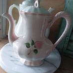 Mooie brocante koffiepot of theepot van Salins France roze, Ophalen of Verzenden