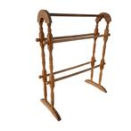 Antiek Handdoekenrek - Brocante, Huis en Inrichting, Badkamer | Badtextiel en Accessoires, Ophalen, Gebruikt, Bruin, Overige typen
