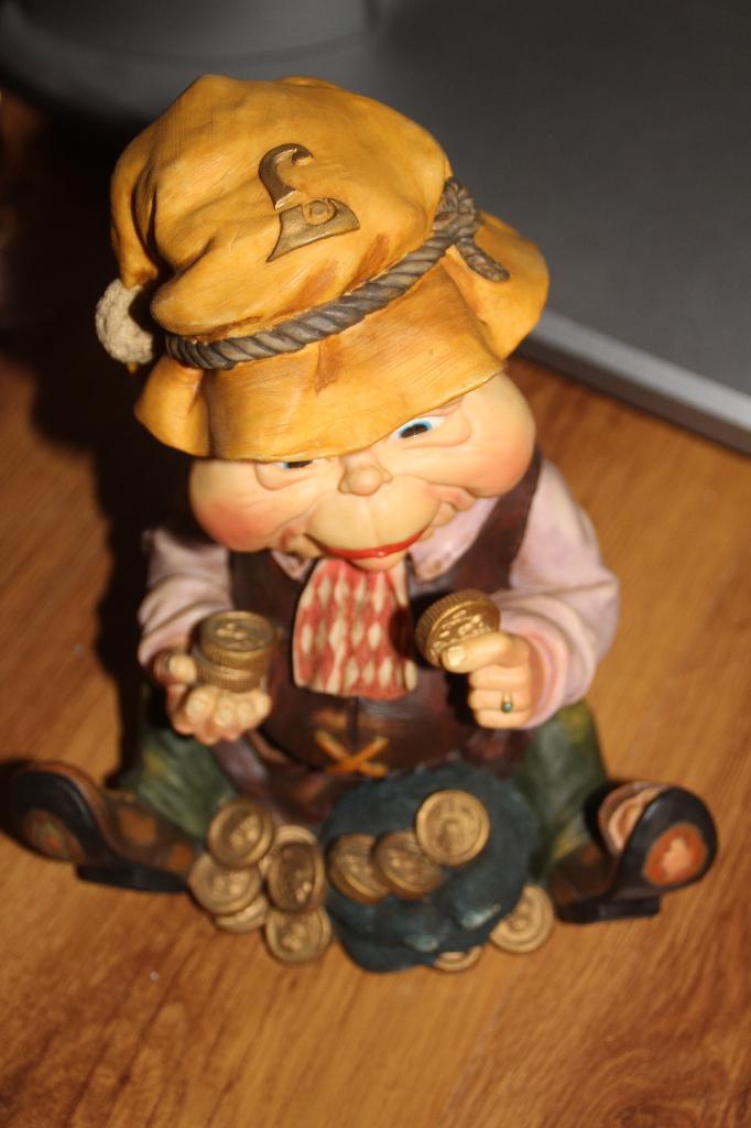 laaf met buidel spaarpot (mist de afluitdop), Verzamelen, Efteling, Gebruikt, Overige typen, Ophalen of Verzenden