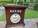 Amstel bier BARbeque  BARbq BBQ omgebouwd voor gas met hoes, Ophalen, Gebruikt