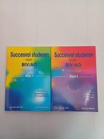 Succesvol studeren voor BIV/AO deel 1 en 2, Zo goed als nieuw, Verzenden